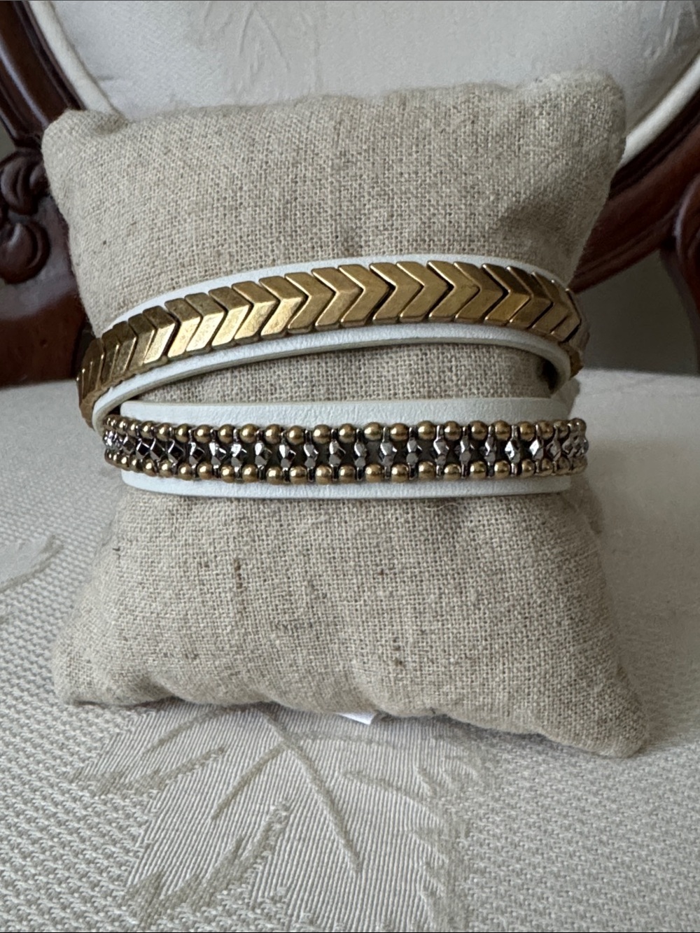 Stella & Dot Gilded Path Wrap bracelet